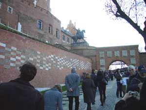 Wawel Aufgang zum Nordtor